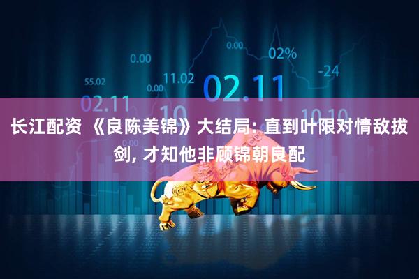 长江配资 《良陈美锦》大结局: 直到叶限对情敌拔剑, 才知他非顾锦朝良配